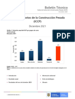 Índice de Costos de la Construcción Pesada (ICCP) Diciembre 2021