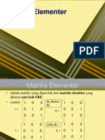 Matriks Elementer Dan Invers