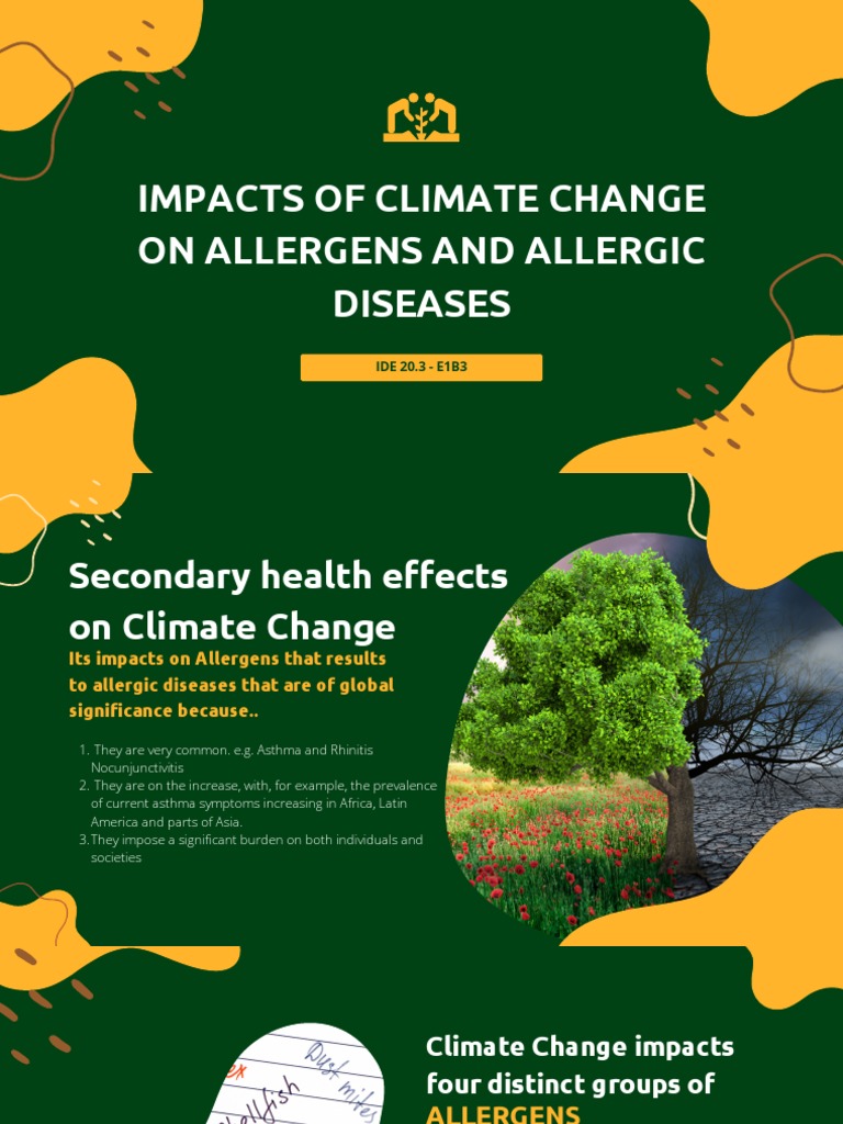 Impacts of Climate Change On Allergens and Allergic Diseases PDF