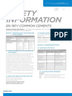 Safety Information: en 197-1 Common Cements