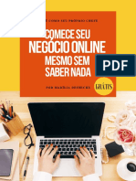 Ebook Comece Seu Negocio Online Mesmo Sem Saber Nada