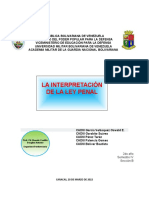 3-La Interpretación de La Ley Penal