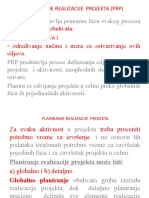 Planiranje, Praćenje I Kontrola Realizacije Projekta - Predavanja 27.04.2020