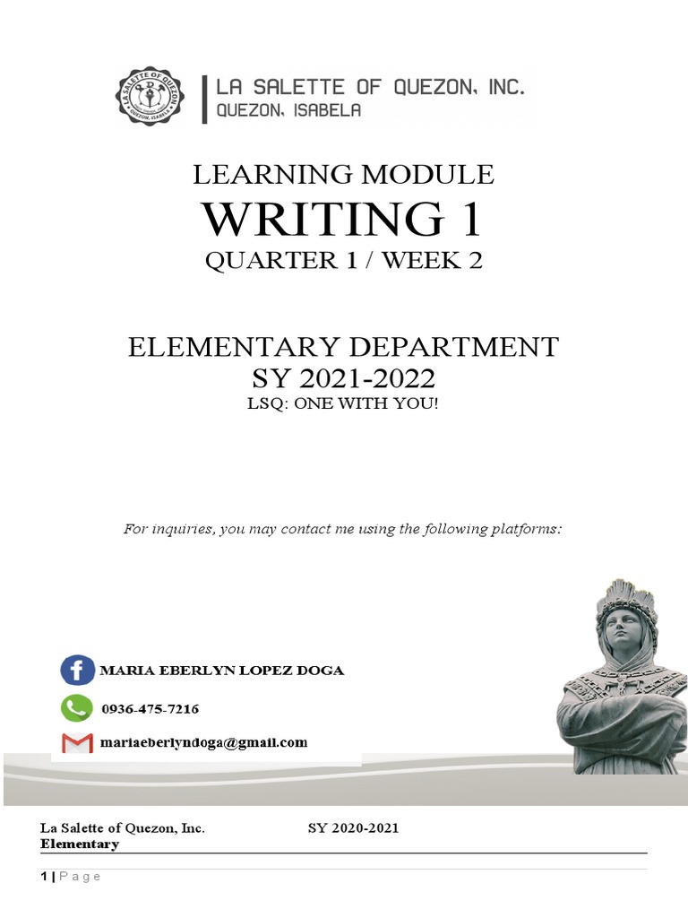 Writing 1 Module w2 EDITED | PDF | Letter Case | Written Communication