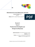 Tarea 8, Prestaciones Extralegales Que Otorgan Las Empresas, Héctor Domínguez, 737073