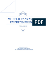 Modelo CANVAS Del Emprendimiento