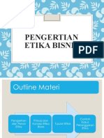 Pengertian Etika Bisnis