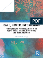 [Routledge Advances in Sociology] Alexander I. Stingl - Care, Power, Information_ for the Love of BluesCollarship in the Age of Digital Culture, Bioeconomy, And (Post-)Trumpism (2019, Routledge) - Libgen.li