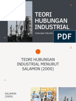 Teori Hubungan Industrial