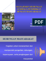 Manajemen Hub Sekolah DG Masyarakat