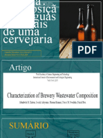 Caracterização Da Composição de Águas Residuais de Uma Cervejaria