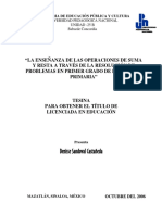 Enseñanza de suma y resta a través de problemas