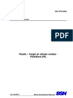 SNI Plastik – Tangki air silinder vertikal - Polietilena (PE)