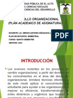 Desarrollo organizacional en universidad pública