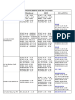 Jadwal Dokter Spesialis