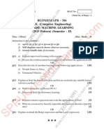 Be - Computer Engineering - Semester 8 - 2020 - March - Machine Learning ML Pattern 2015