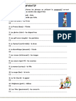 Comparatif Feuille