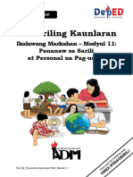 Pansariling Kaunlaran12 - Q2 - Mod 11 - Pananaw Sa Sarili at Personal Na Pag Unlad - v2