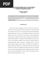 Sample Research The Relationship of Between Social Loafing Tendency and The Dispositional Empathy Among Pubkic Student of Senior High School