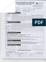 Application for National Electronic Fund Transfer