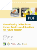 Green Cleaning in Healthcare: Current Practices and Questions For Future Research