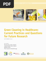 Green Cleaning in Healthcare: Current Practices and Questions For Future Research