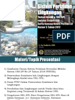 Sistem Perizinan Lingkungan (AMDAL & UKL-UPL Melalui Sistem OSS Serta Konsep Revisi Permen LH Nomor 5 Tahun 2012