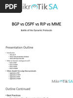 BGP Vs Ospf Vs Rip Vs Mme: Battle of The Dynamic Protocols