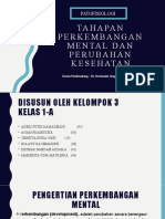 Tahapan Perkembangan Mental Dan Perubahan Kesehatan