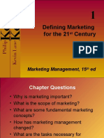 Defining Marketing For The 21 Century