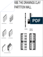 Que - 2 Describe The Drawings Clay Blocks For Partition Wall