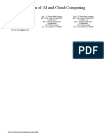 Integration of AI and Cloud Computing