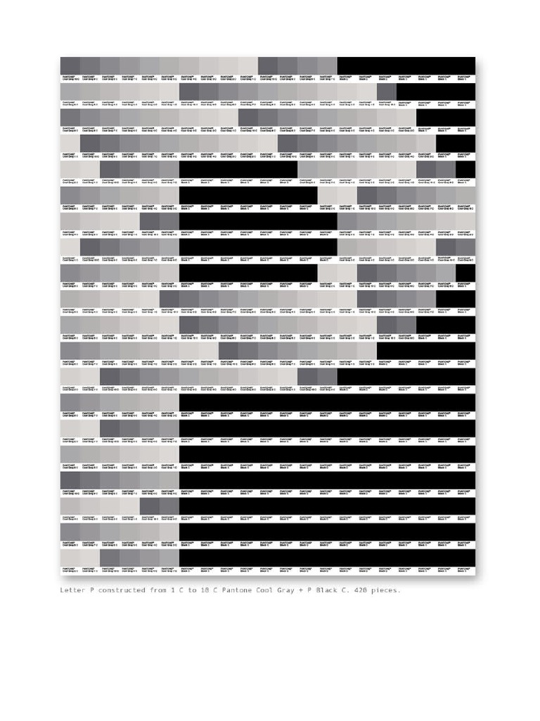 Black Color Palette Pantone