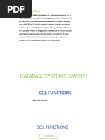 Lec 15 - 17 (SQL FUNCTIONS)