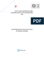 Naskah Soal Ujian Sertifikasi Zahir 1 (UBSI)