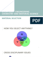CHEM1120 - Week 12 - Material Selection