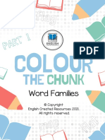 Word Family Activity Book (Color The Chunk)