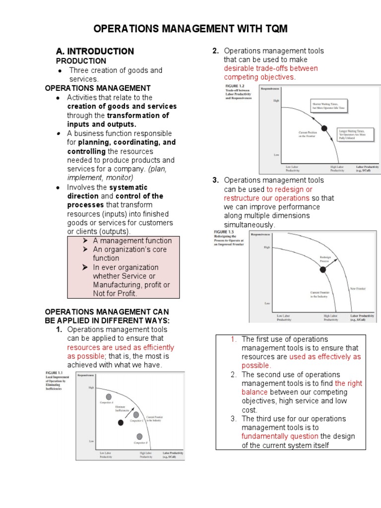 Operations Management and TQM Insights | PDF | Operations Management ...