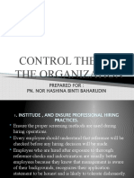 Control Theft in The Organization