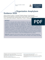 World Allergy Organization Anaphylaxis Guidance 2020: Position Paper