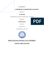 "Confederation: A Theoretical and Historical Analysis": Hidayatullah National Law University Raipur, Chhattisgarh