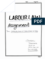 Labour Law Assignment 31 October 2021