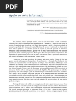Apelo Ao Voto Informado