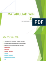 Ilustrasi Matakuliah Win QSB