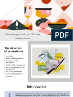 Time Management: Pros & Cons: Presentation by Yulia Shvydka