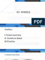 E3 - Vowels