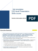 Slide Templates: CEO-level Presentation Skills Course: Illustrative Slide Template Collection