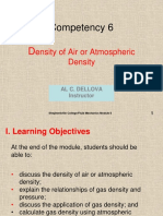 Competency 6: Ensity of Air or Atmospheric Density