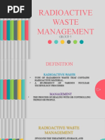 Radioactive Waste Management