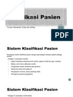 Klasifikasi Pasien dan Perhitungan Kebutuhan Tenaga Keperawatan